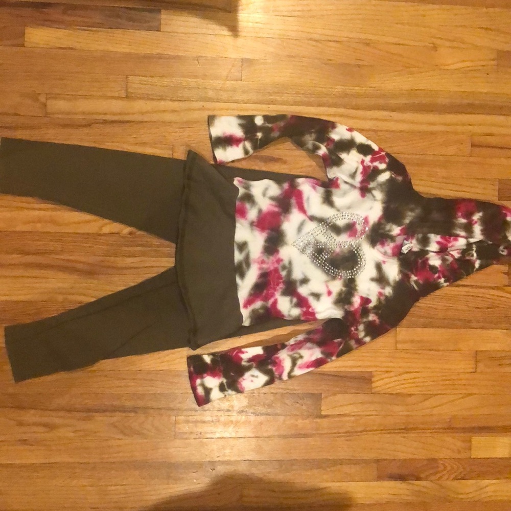 MIGNONE Tie Dye thermal top and leggings